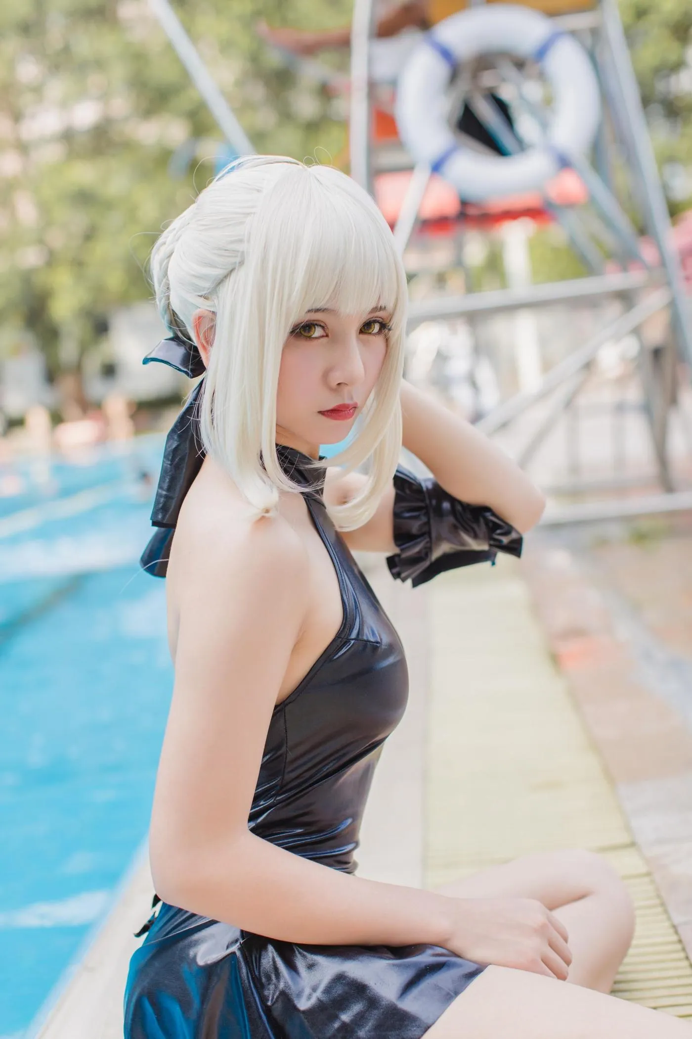 秋山AkI – NO.06 水着黑SABER [30P]插图7